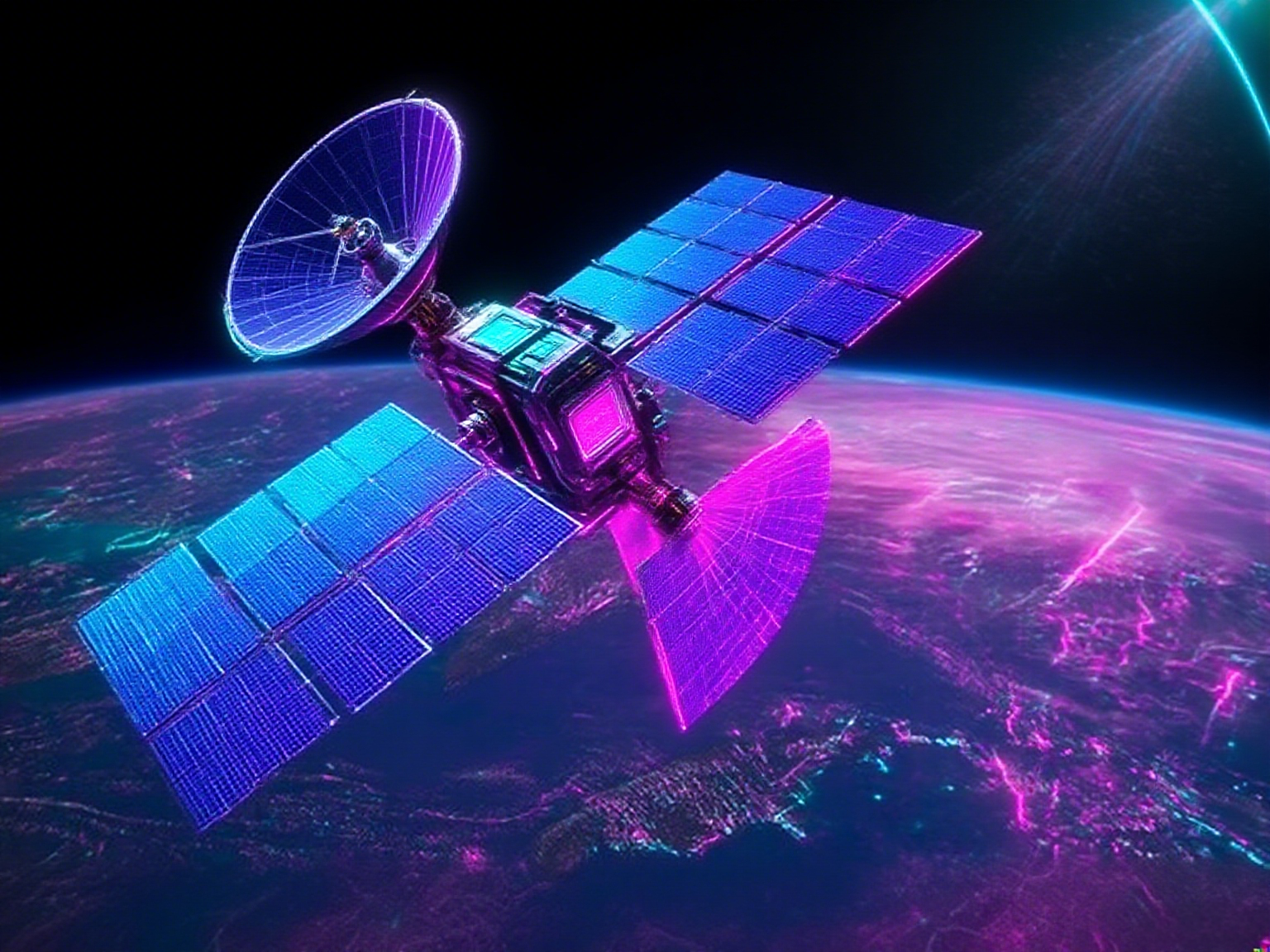 nisar-satellite-successfully-deploys-giant-radar-antenna-reflector-in-orbit